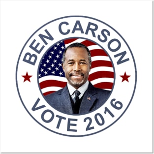 Ben Carson US Flag Posters and Art